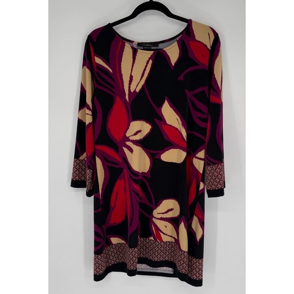 Calessa Dresses & Skirts - Calessa Dress Womens Large Black Floral Romantic Dark Cottagecore Boho Tunic